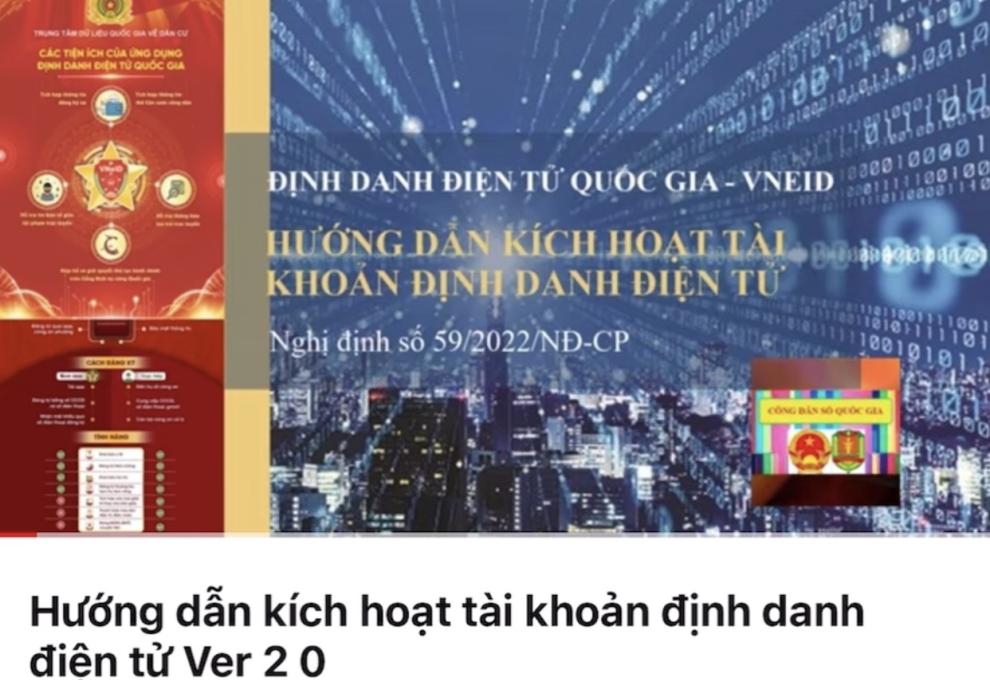 HƯỚNG DẪN KÍCH HOẠT TÀI KHOẢN ĐỊNH DANH ĐIỆN TỬ MỨC 2